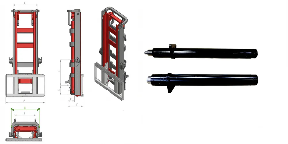 tiltcylinder-product-EP-Industrial Vehicle Forklift Lift Cylinder-application
