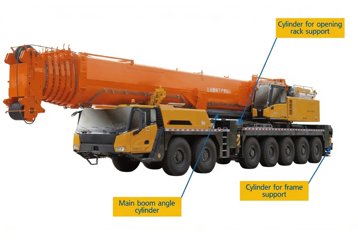 tiltcylinder-products-Truck Crane Hydraulic Cylinder